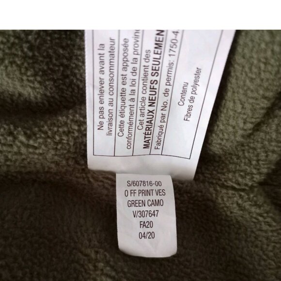 Old Navy Kids Toddlers Puffy Vest Boys Green Camo Insulated Pockets Size 3T - Picture 6 of 7